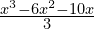\frac{x^3-6x^2-10x}{3}